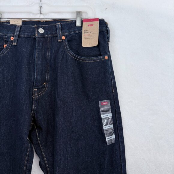 Levis 517 Jeans Mens 34x34 (34x31) Blue Dark Wash Bootcut Western Rodeo - Picture 9 of 14
